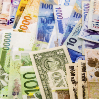 Imagen de billetes de varios países.