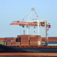 Puerto de carga de containers para exportar